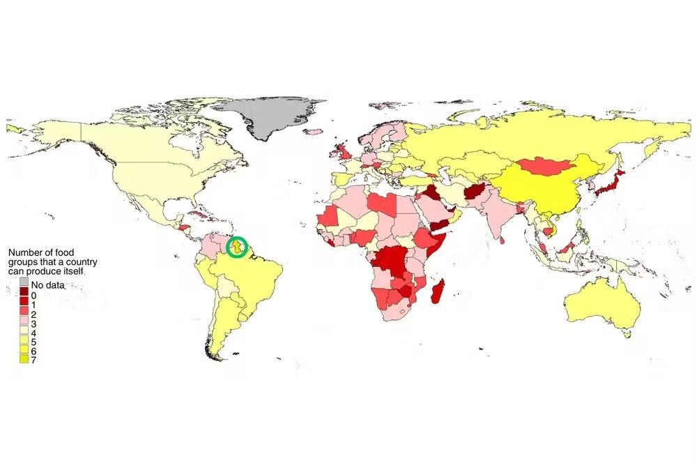 There is only one country in the world capable of producing all the food it needs