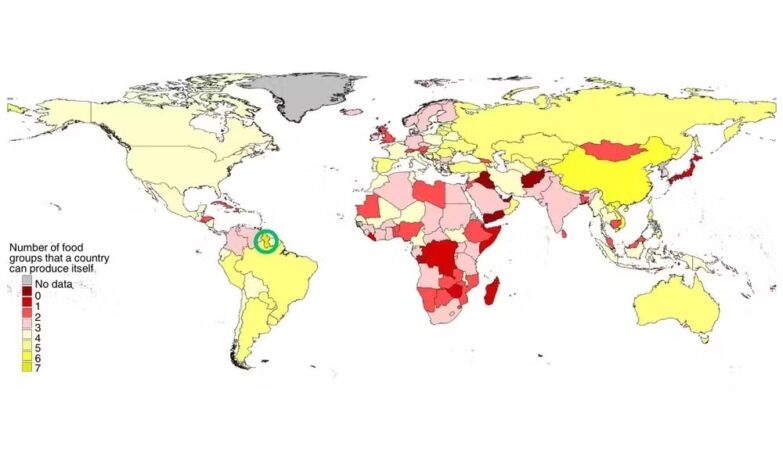There is only one country in the world capable of producing all the food it needs