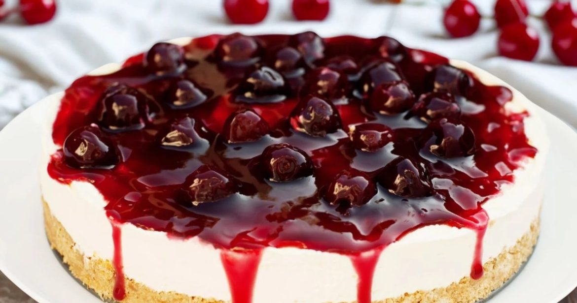 Forget about the cheesecake. I delight all guests with this cake with mascarpone and cherries                
