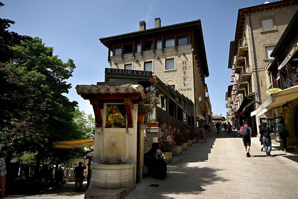 The medieval city center is a maze without cars (Gabriel Bouys/AFP/Getty Images via CNN Newsource)