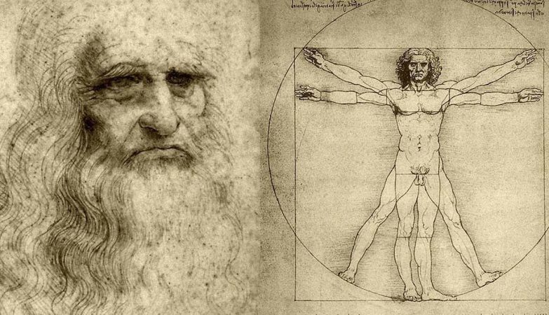 Dentist Deciphe Puzzle Geometric Centenary in the Vitruvian Man of Da Vinci