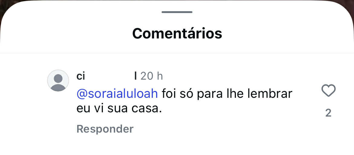 “ met in your ”. Soraia Moreira in Chat with follower after commenting on Catarina Miranda
