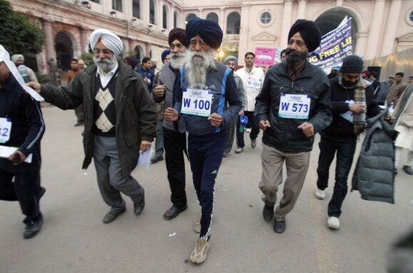 He was run over at 114 the oldest marathon runner in the world, Fauja Singh