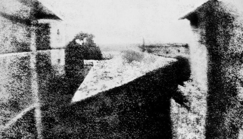 How was the oldest photograph in the world in a French village