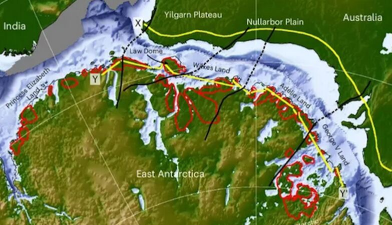 Gigantic discovered rivers that separated India, Australia and Antarctica 30 million years ago