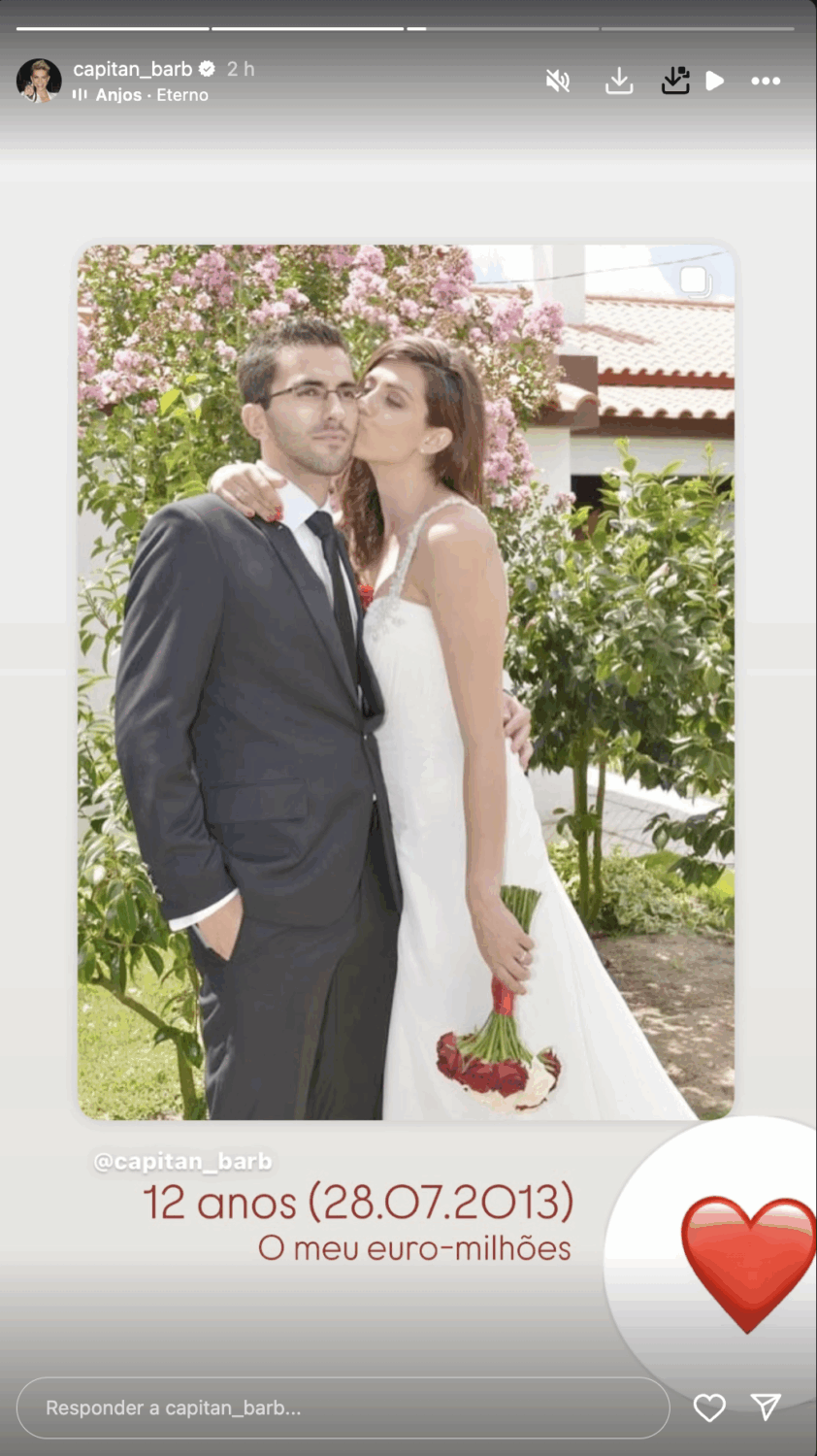 12 years! Ana Barbosa celebrates Unpublished Photos Wedding Anniversary: “ My Euromillions … ”