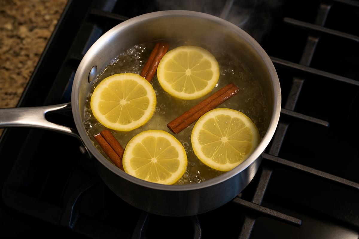 Lemon and cinnamon to perfume home