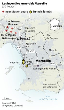 The fire in Marseille - Directive to nearly 5,000 inhabitants to stay home