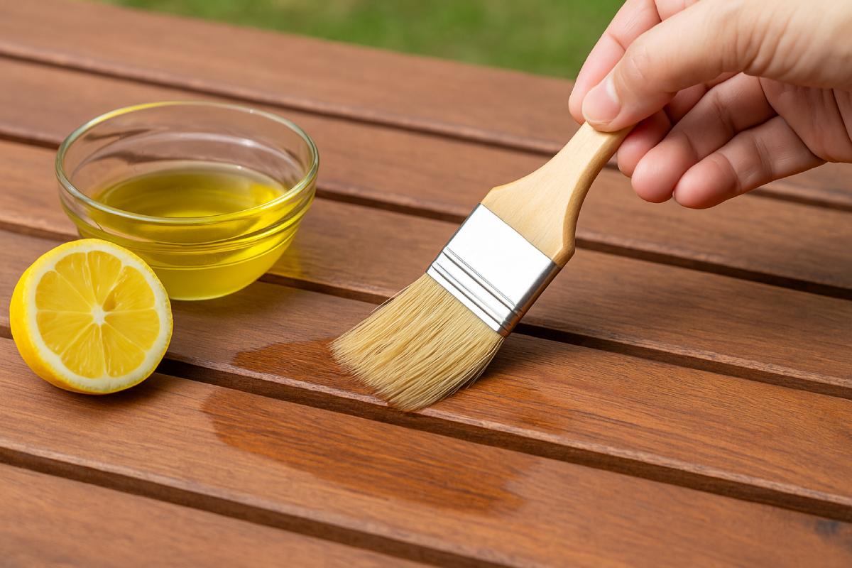 Revive the discolored wood with do it yourself