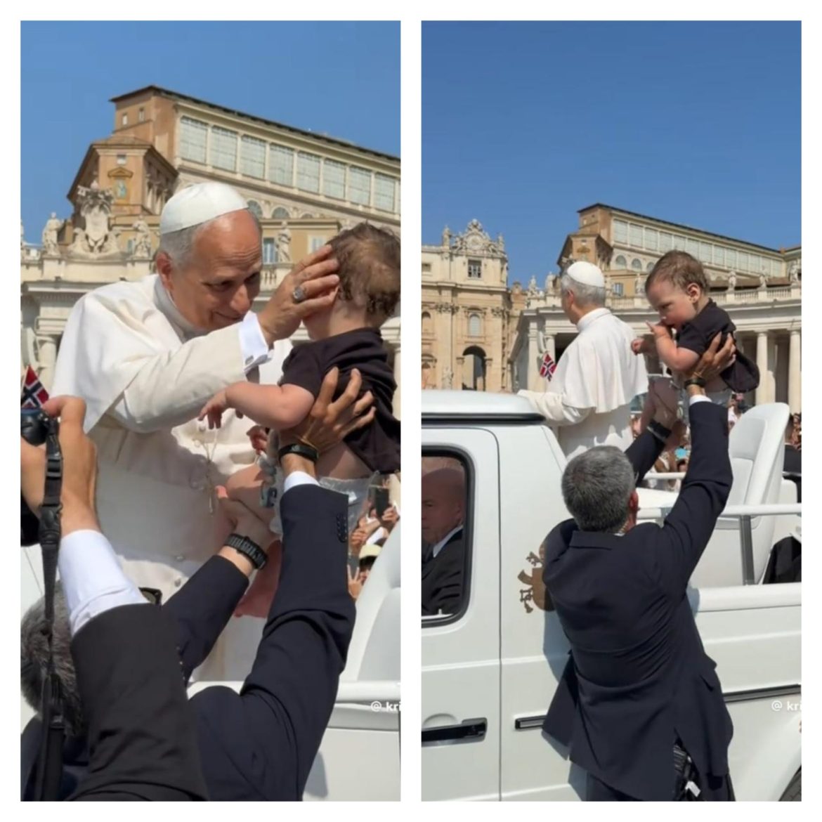 Papa Leão XIV blesses Ecuadorian little boy and video viralizes