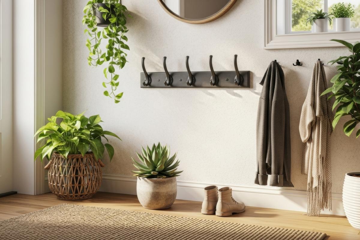 The plants that revive the entrance of the house