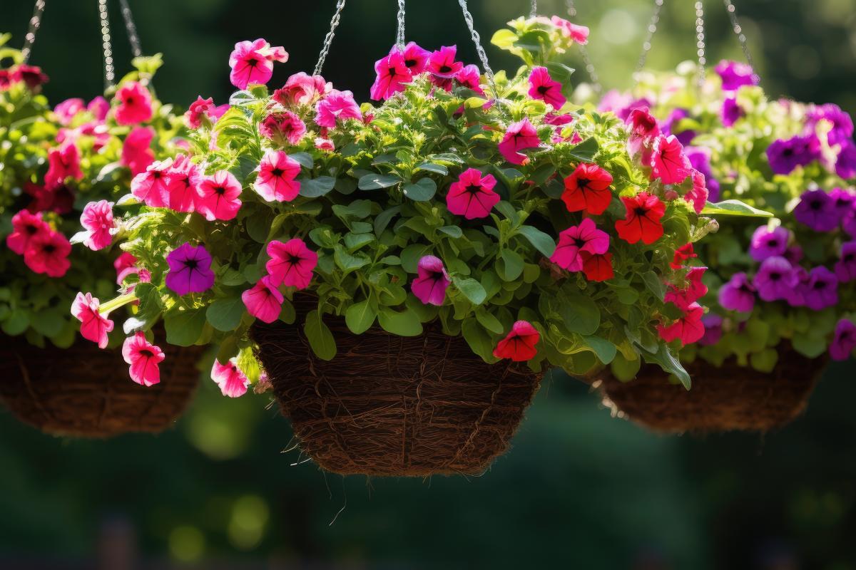 How suspended plants are watering