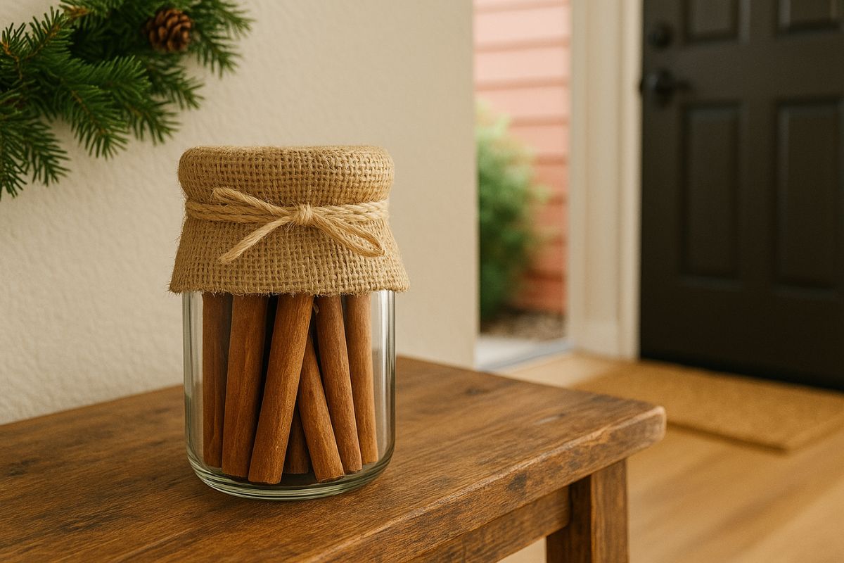 How to deodorize the entrance with a single jar -shed with cinnamon