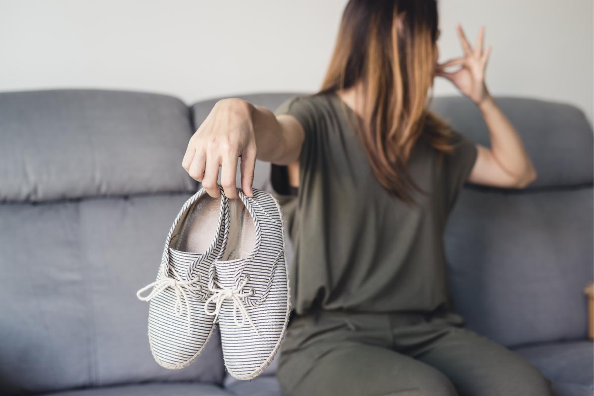 Shoes that smell in summer