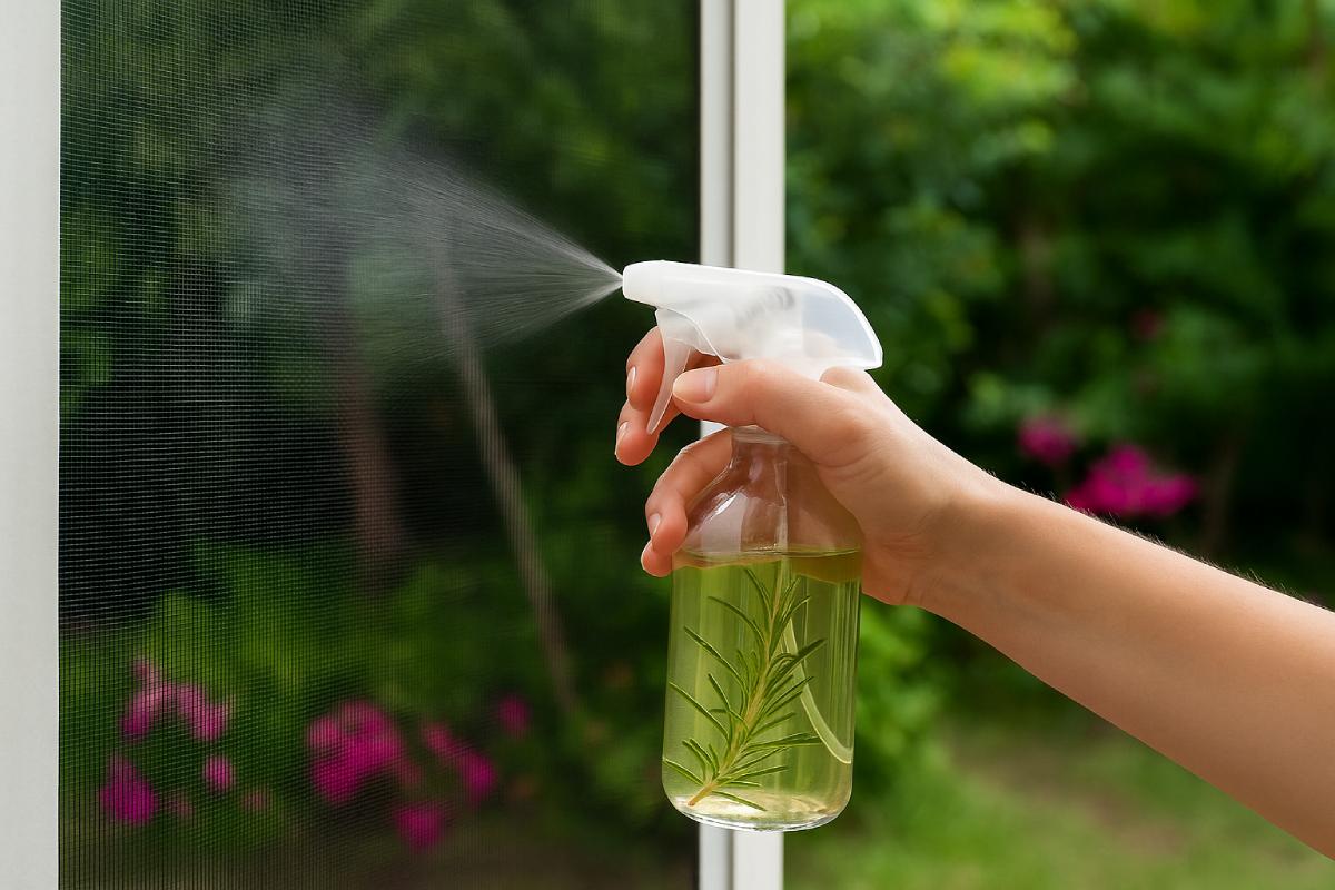 The effectiveness of the spray with rosemary