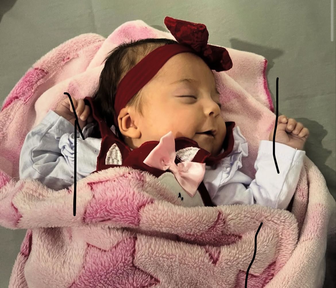 Aurora Maria is discharged after nearly 40 days in hospital in Belo Horizonte