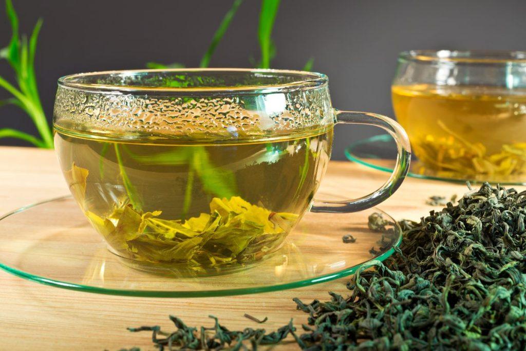 Products for skin: green tea - anti -inflammatory power