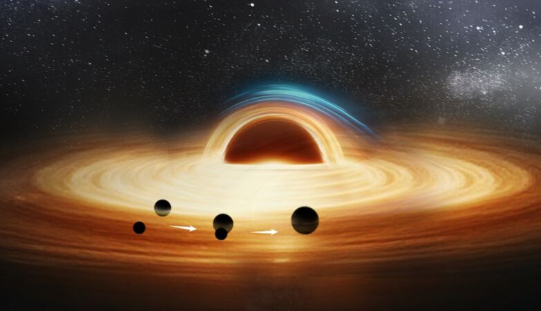 A mysterious giant can be after all the first system of three black holes ever seen