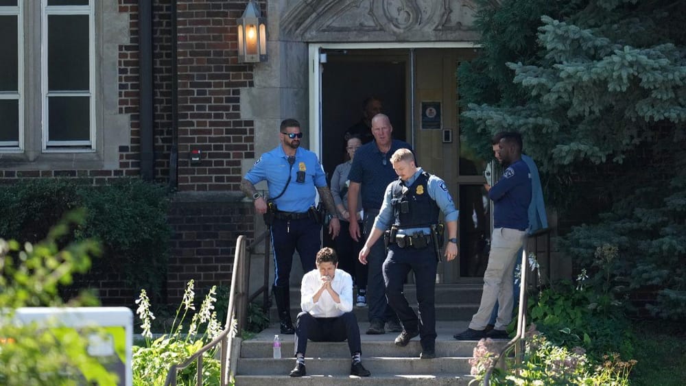 Minneapolis mayor, Jacob Frey, visibly shaken by what happened (Abbie Parr/AP)