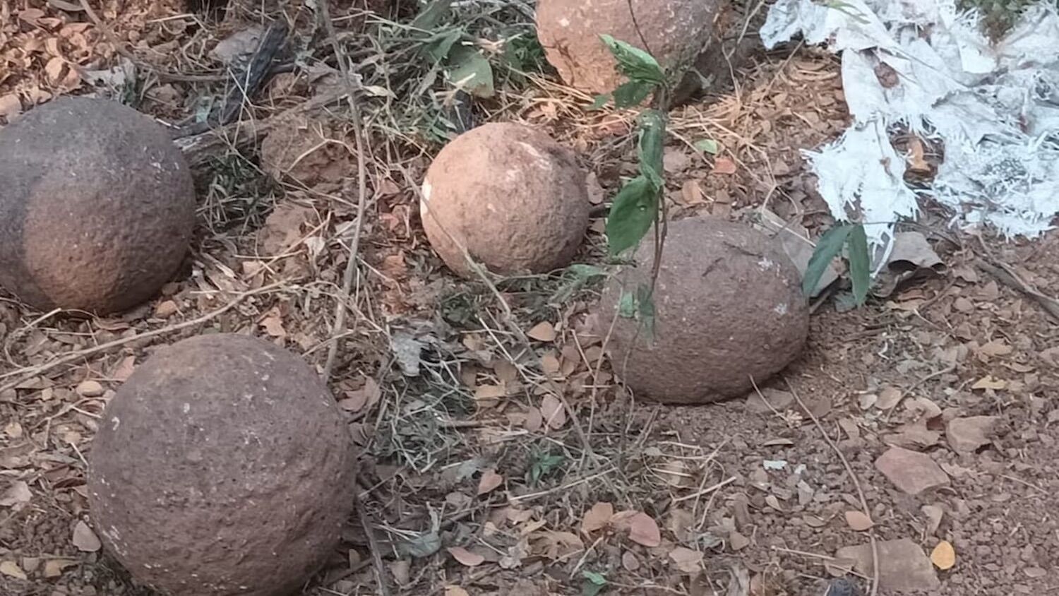 Discovered in Goa Arsenal of the Portuguese era - with cannon bullets and stable of elephants