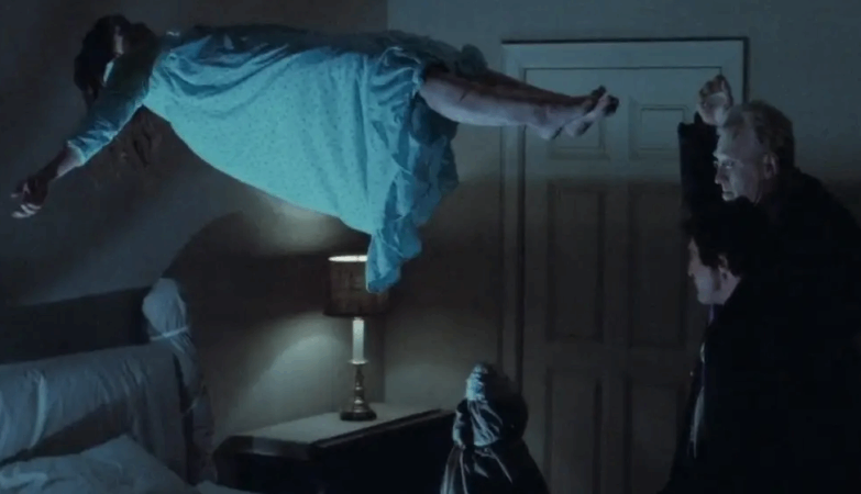 Movie frame "The Exorcist"of 1973.