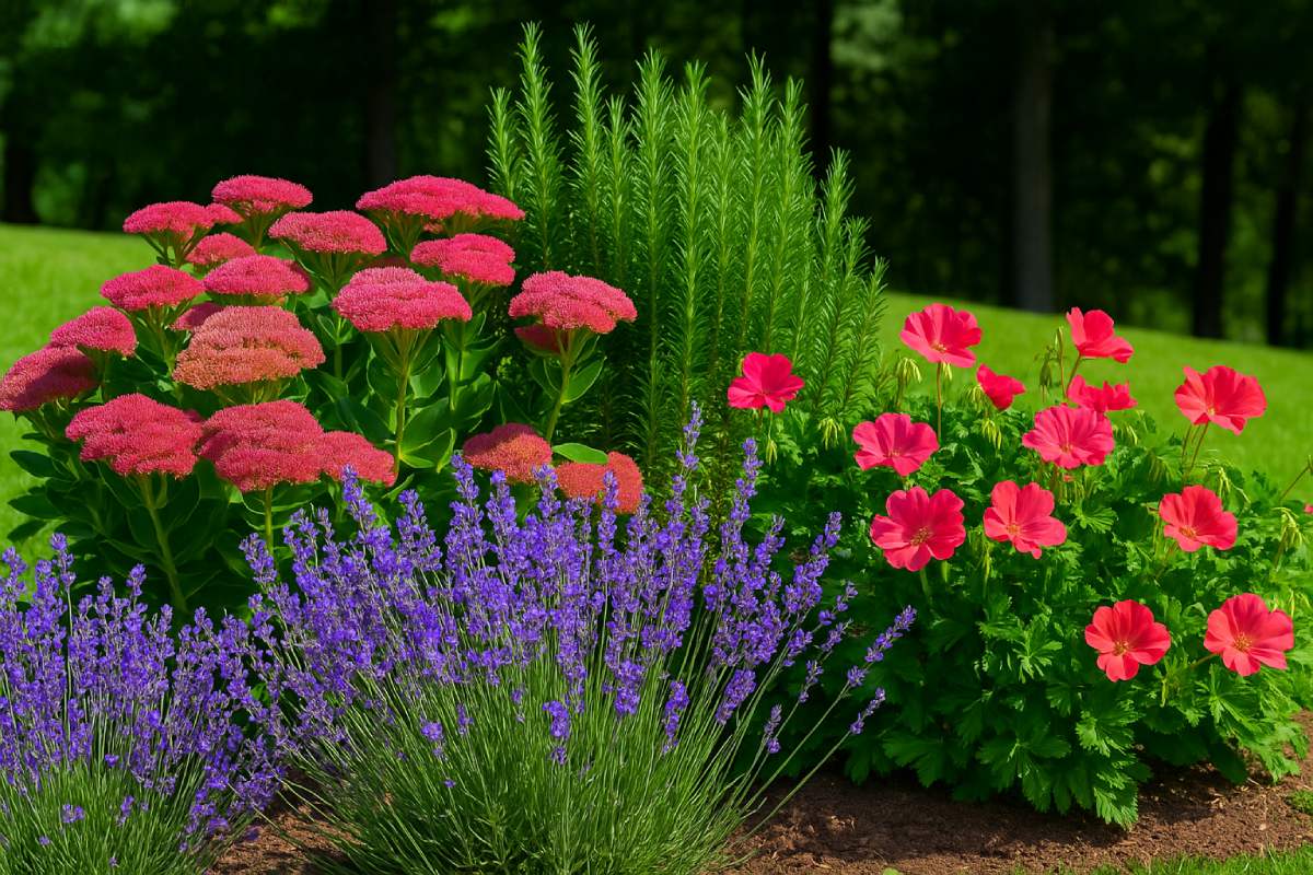 Plants for flower beds exposed to the heat of the south