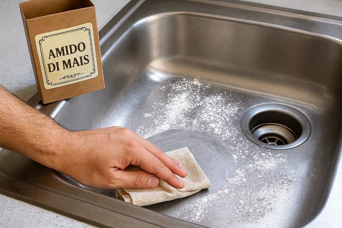 The remedy of the stainless corn starch