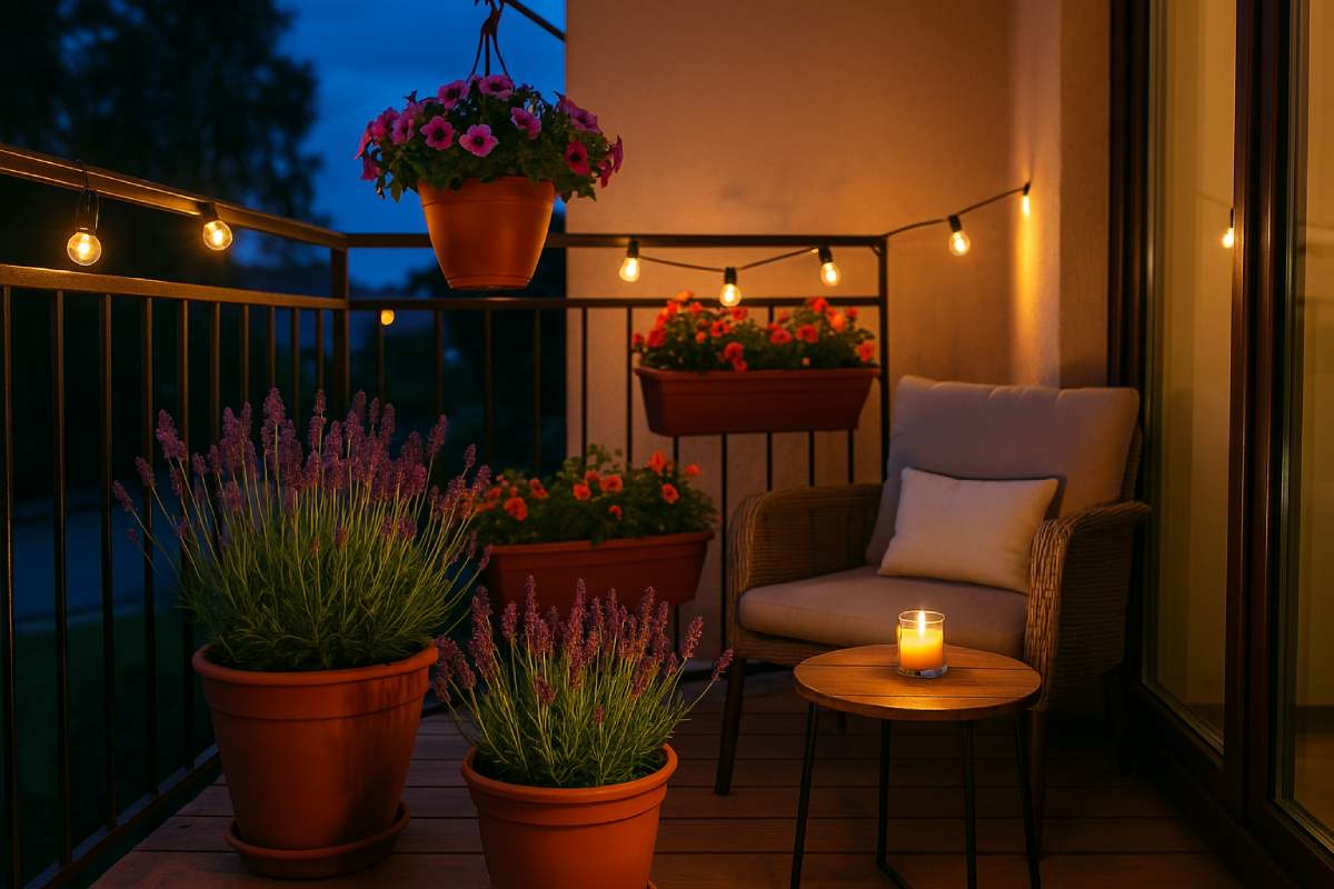 The plants that smell the balcony up to era