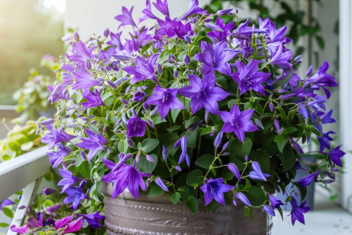 Perennial plants on the balcony