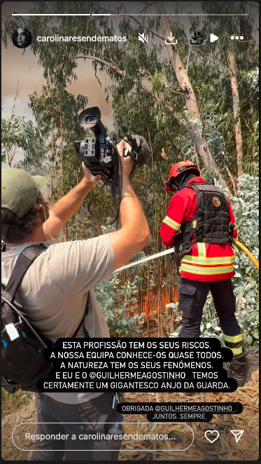 “ Our car burns ”. Journalist of CNN Portugal reacts after “ fright ” during report