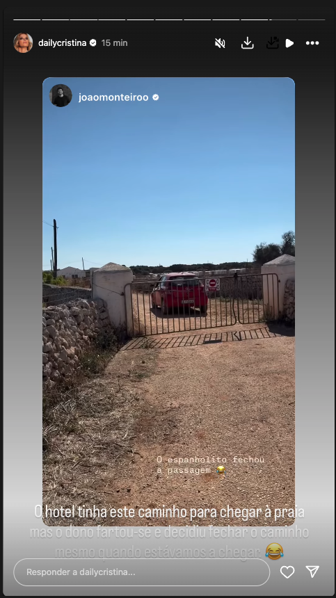 On vacation, João Monteiro shows ‘ With Cristina Ferreira: “ Spanishlito closed the passage … ”
