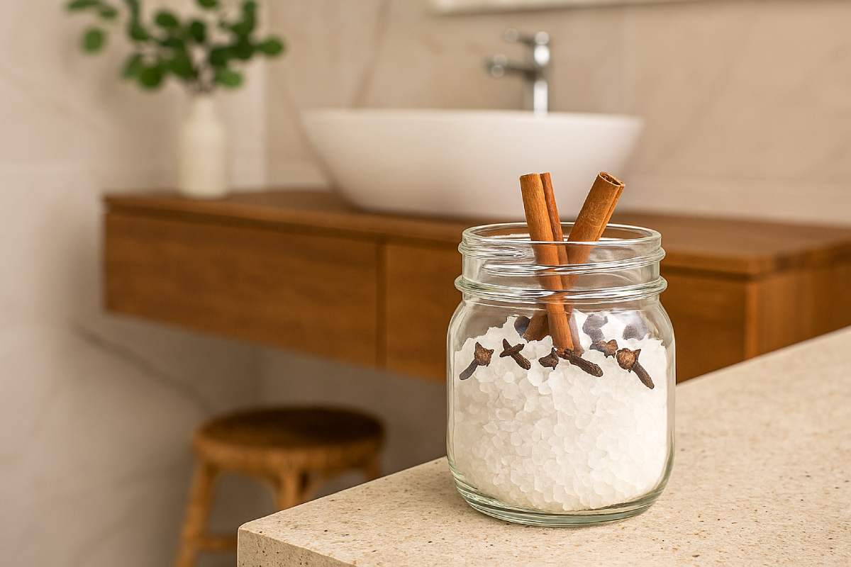 How to make a natural house perfumer with coarse salt and citrus peel