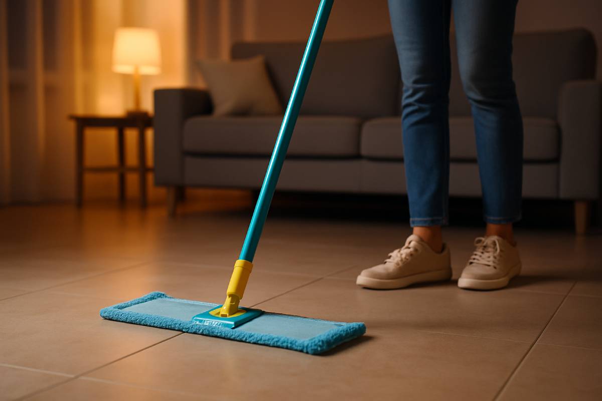 Wash the tiles in the evening without the Aloni forms