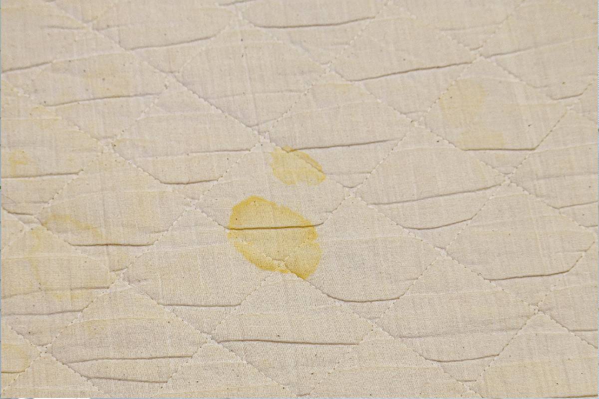 Cleaning of the pipì dirty mattress