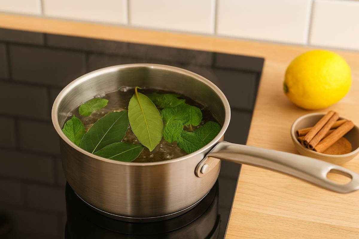 Mint and laurel to refresh the house