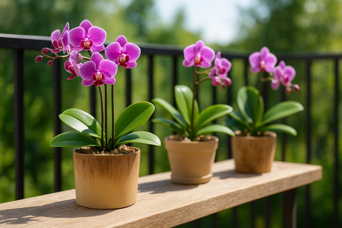 How to protect the orchid from the heat that is on the balcony
