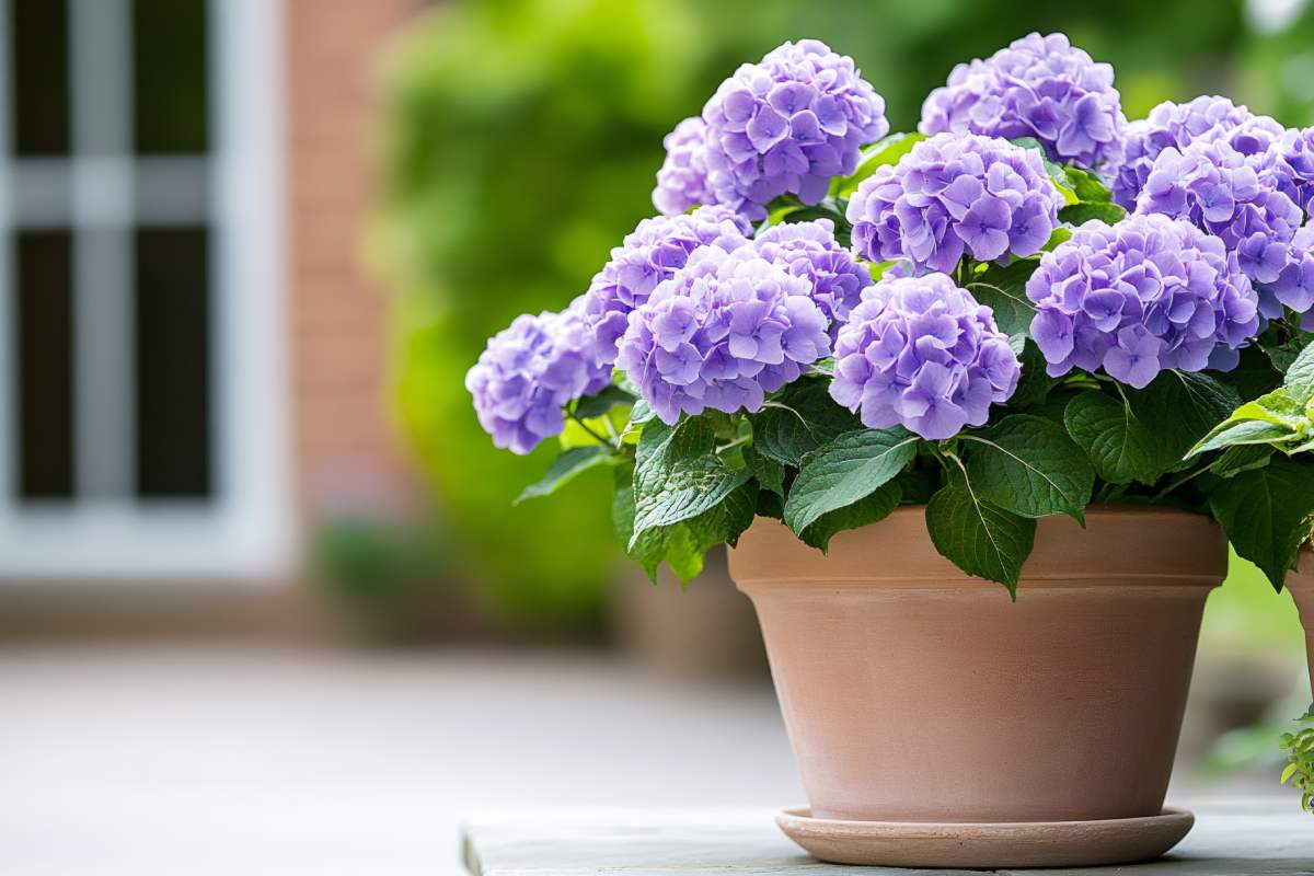 The leaf fertilizer for the yellow leaves of the hydrangeas