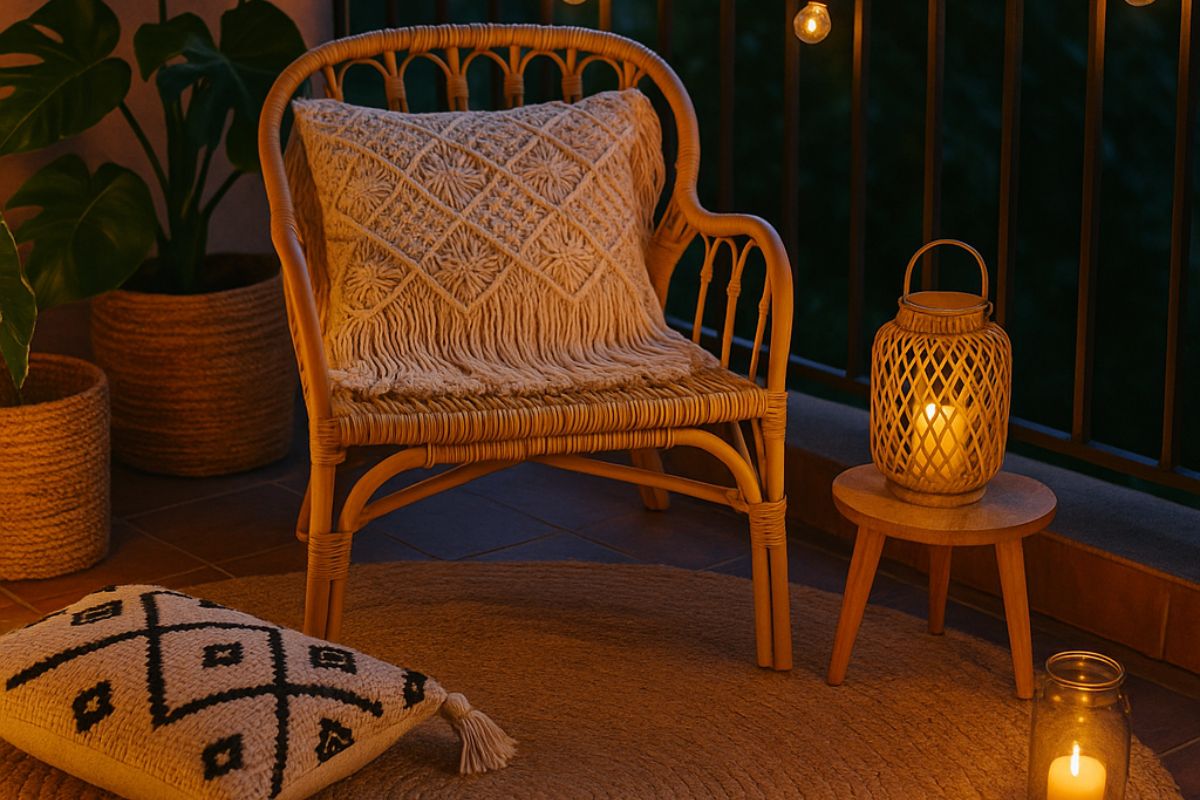 How to furnish Boho -style terrace