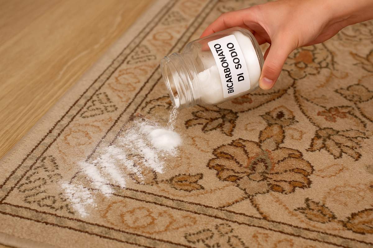 Bicarbonate to clean the rugs: here's how