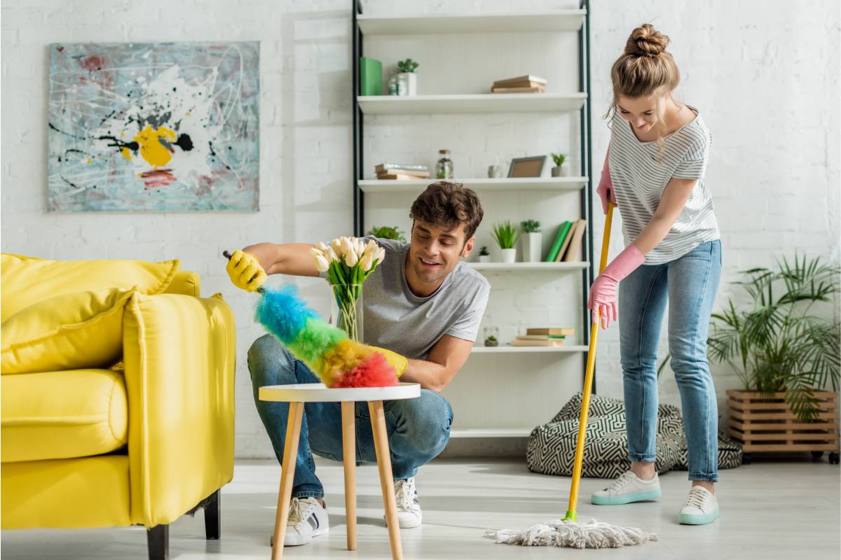 Clean the house before the holidays