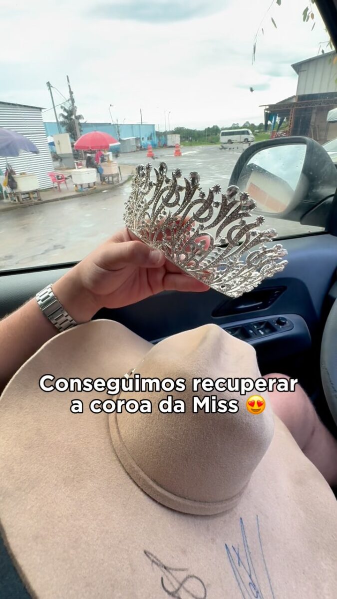 After car being stolen in Juruá, Miss recovers crown taken by bandits