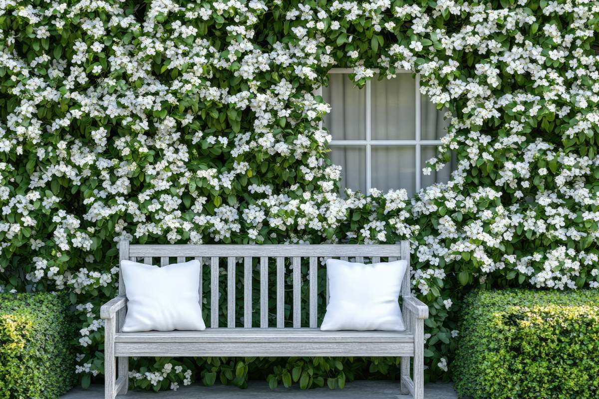 Climbing plants in bloom until October