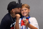 Neymar shows his son's loving message, David Lucca