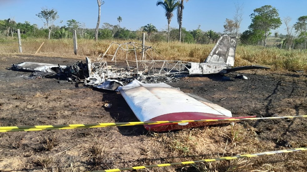 Plane crashed in MT - Photo: Silvane Alves