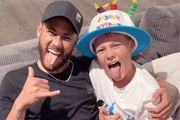 Neymar and David Lucca