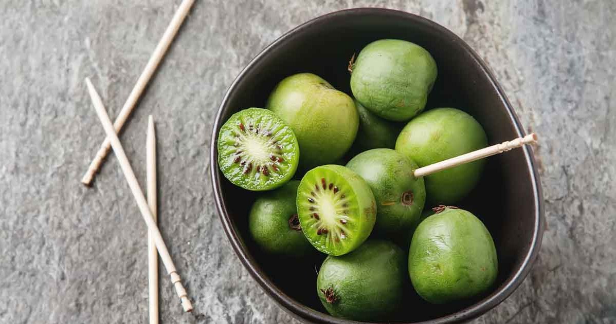 Mini kiwi. This fruit is little known, but it is full of vitamins. Search it in stores /123RF /PICSEL