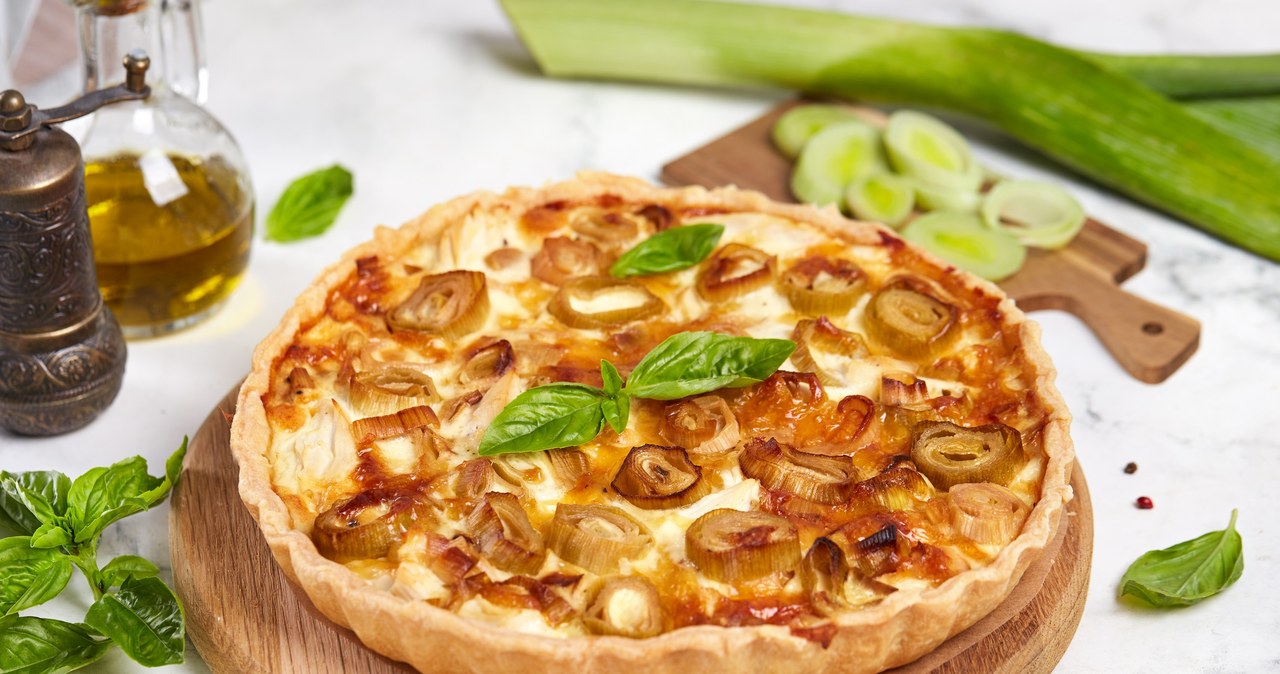 An elegant French style dish. Tart on shortcrust pastry with pores