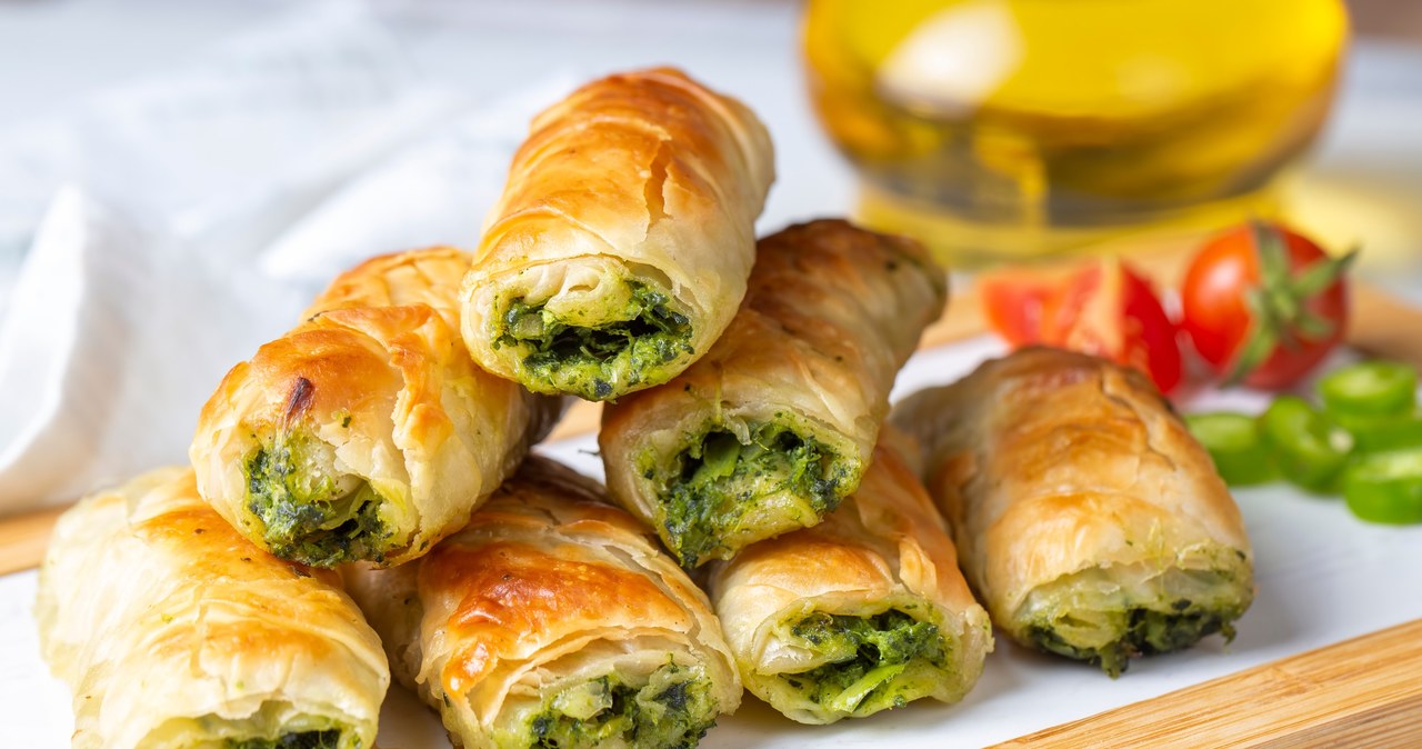 A crunchy snack with spinach stuffing. Do for dinner or party