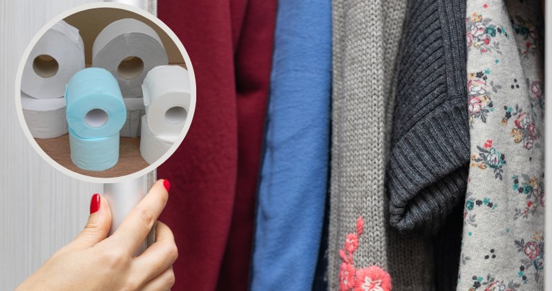 Put a roll of toilet paper in the closet. You will solve a troublesome problem