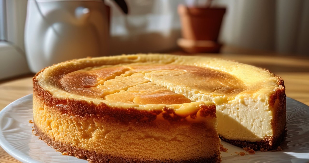 The most creamy cheesecake. Delicate mass and bottom of biscuits